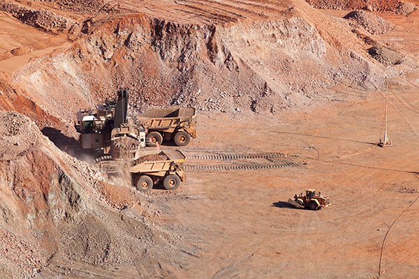 P&H 4100XPC Electric Rope Shovel Loading Trucks, Morenci, Arizona