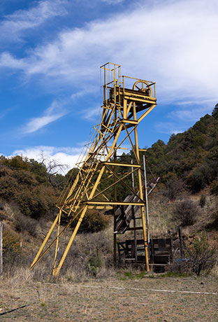 Black Hawk Mine Headframe, Burro Mountains, Grant County, New Mexico