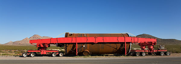 Dual Lane Transporter with Transformer wide load 