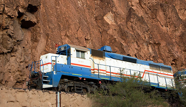 Diesel Locomotive in Clifton, Arizona 
