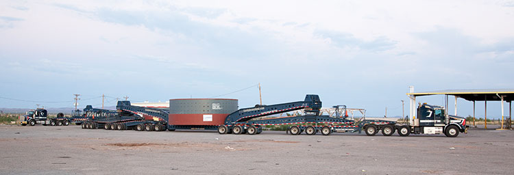 Heavy Hauler with Section of Ball Mill Shell  