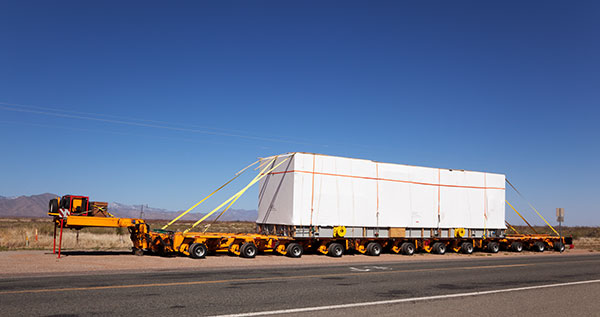 Heavy Transporter near Rodeo, New Mexico  