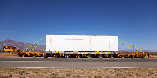 Heavy Transporter near Rodeo, New Mexico  