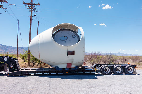 Oversize Load Wind Turbine Rotor Hub    