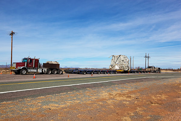 Oversize load Arizona State Road 80 