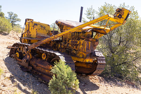 Old abandoned dozer