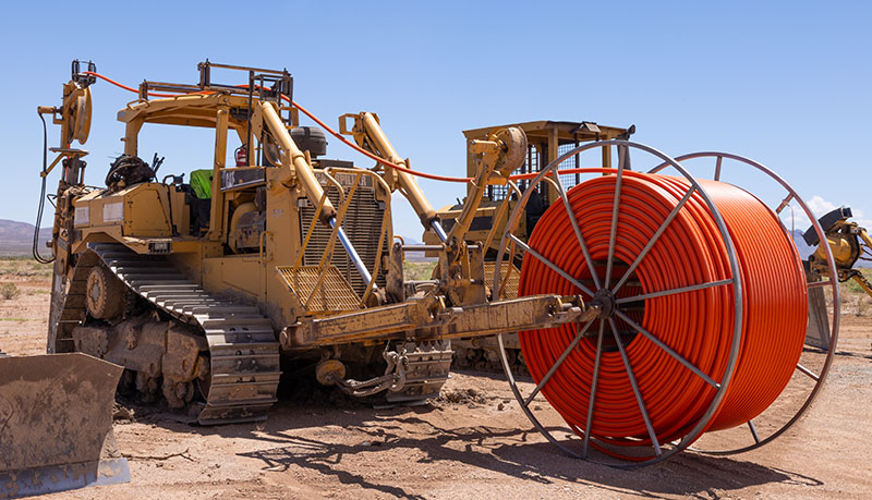 CAT D8R with Pipe Plow and Reels