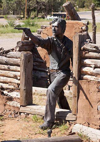 Statue of Elfego Baca, Town Park, Reserve, New Mexico