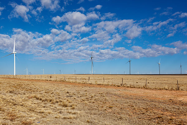 Wind Turbines, El Cabo Wind Farm, Torrance County, New Mexico 