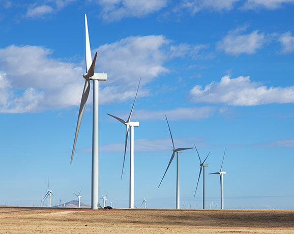Wind Turbines, El Cabo Wind Farm, Torrance County, New Mexico 
