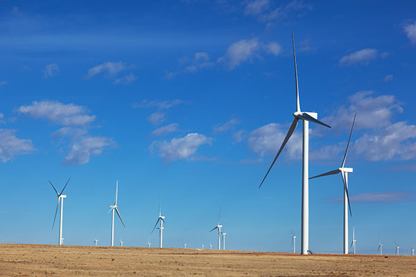 Wind Turbines, El Cabo Wind Farm, Torrance County, New Mexico 