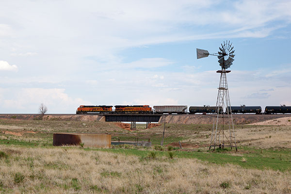 BNSF Locomotives in east central New Mexico