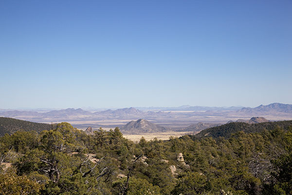 View of Harris Mountain and San Simon Valley , from Chiricahua National Monument, Arizona 
