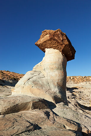 Hoodoo near Stud Horse Point northwest of Page, Arizona