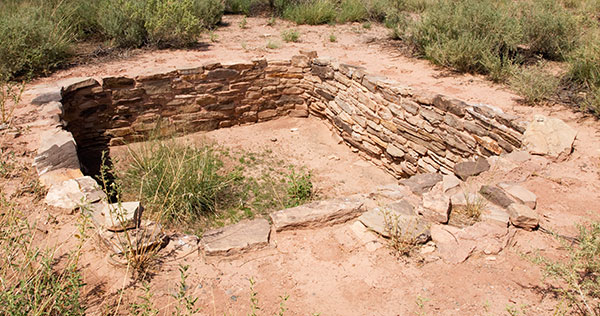 Kiva, Puerco Pueblo, Petrified Forest National Park, Arizona