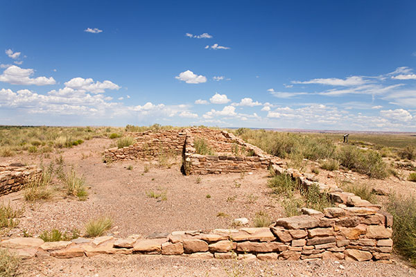 Puerco Pueblo Plaza Ruins, Petrified Forest National Park, Arizona