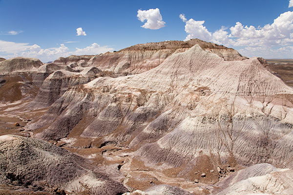 Eroded Clay Hills along Blue Mesa Trail, Petrified Forest National Park, Arizona