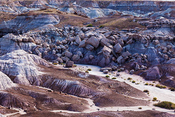 Scene from Blue Mesa Road, Petrified Forest National Park, Arizona