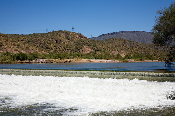 Diversion Dam on Salt River near Roosevelt Lake, Arizona