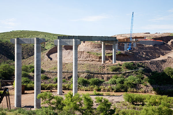Vineyard Canyon Bridge, State Road 188, Roosevelt LakeUS Highway 191 Bridge over Gila River under Construction, Arizona