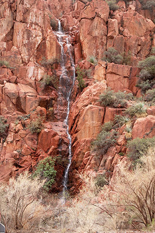 Waterfall along Blue River Arizona