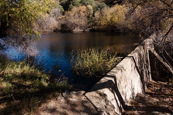 Concrete Dam in California Gulch (Ruby Lakes), Santa Cruz County,  Arizona 