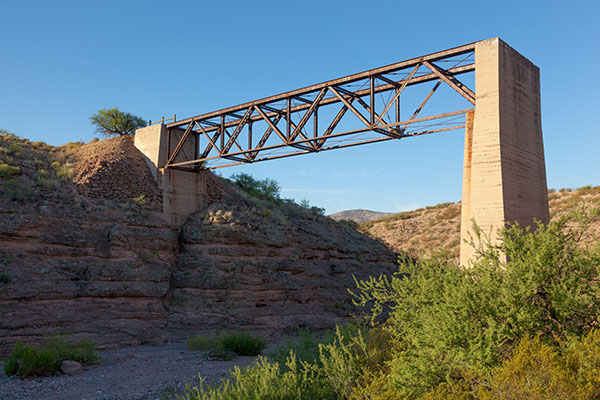  Owl Canyon Bridge, Morenci Southern Railway, north of Guthrie,  Arizona