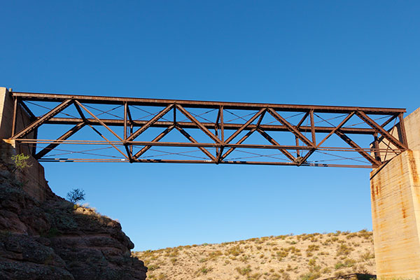  Owl Canyon Bridge, Morenci Southern Railway, north of Guthrie,  Arizona