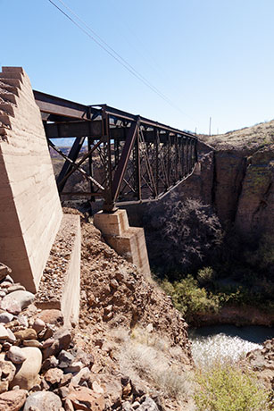  Gila River Bridge, Morenci Southern Railway, north of Guthrie,  Arizona
