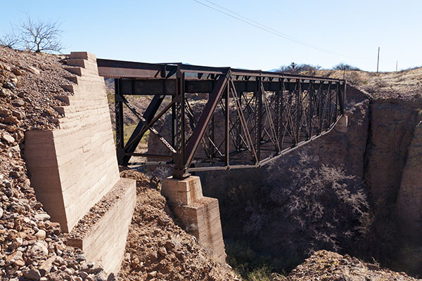  Gila River Bridge, Morenci Southern Railway, north of Guthrie,  Arizona