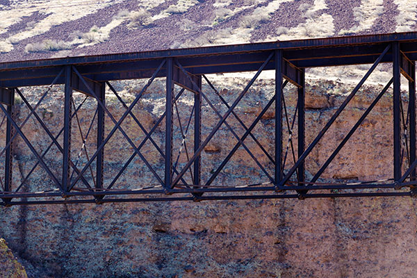  Gila River Bridge, Morenci Southern Railway, north of Guthrie,  Arizona