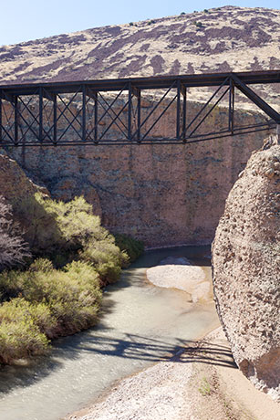  Gila River Bridge, Morenci Southern Railway, north of Guthrie,  Arizona