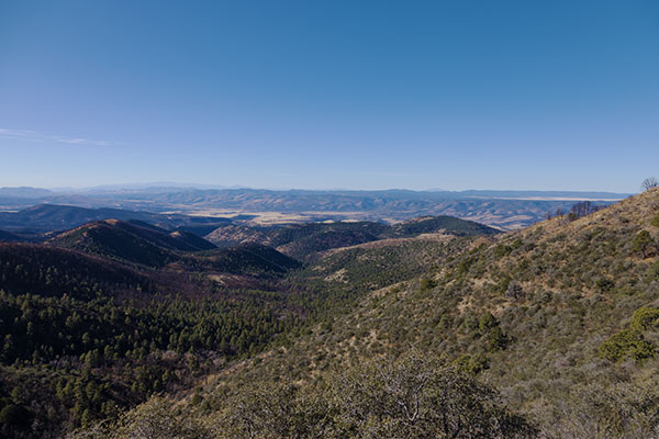 Upper Eagle Creek from Coronado Trail, US 191, Greenlee County, Arizona 