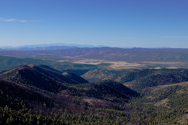 Upper Eagle Creek from Coronado Trail, US 191, Greenlee County, Arizona 