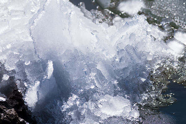 Ice, Nelson Reservoir, Apache National Forest, Arizona