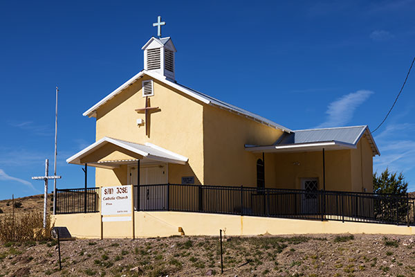 San Jose Catholic Church on NM SR 61 near Faywood, New Mexico