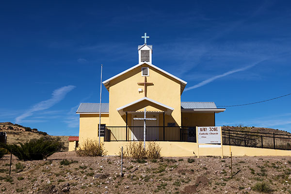 San Jose Catholic Church on NM SR 61 near Faywood, New Mexico