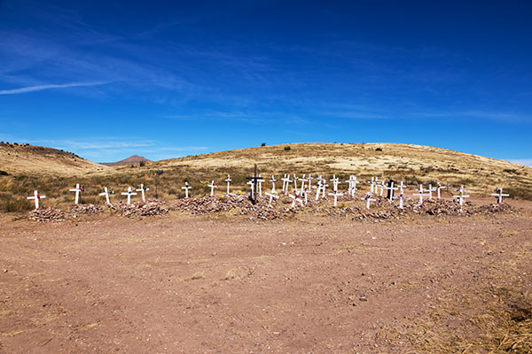 Cemetery, San Jose Catholic Church on NM SR 61 near Faywood, New Mexico