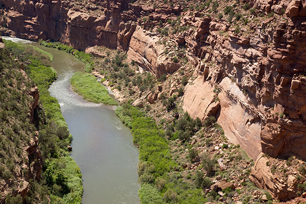 Hanging Flume, Dolores River Canyon, Colorado