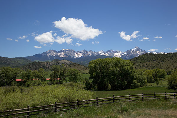 San Juan Mountains from Ridgeway, Colorado