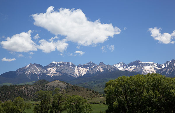 San Juan Mountains from Ridgeway, Colorado