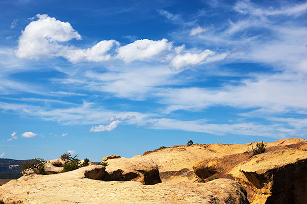 Clouds over Sandstone Bluffs, El Malpais National Monument