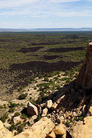 View from Sandstone Bluffs Overlook, El Malpais National Monument