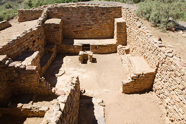A'ts'ina Ruins Square Kiva, El Morro National Monument