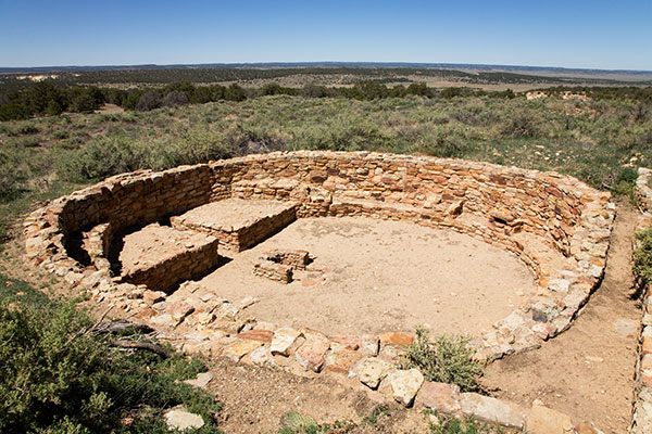 A'ts'ina Ruins Round Kiva, El Morro National Monument