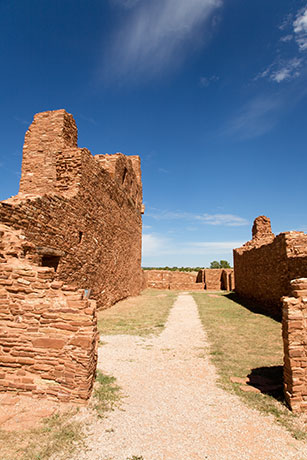 Nave, Mission of San Gregorio de Abo, Abo Ruins, Salinas Pueblo Missions National Monument, New Mexico