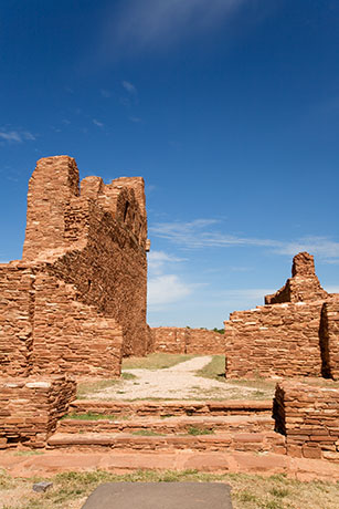 Nave, Mission of San Gregorio de Abo, Abo Ruins, Salinas Pueblo Missions National Monument, New Mexico