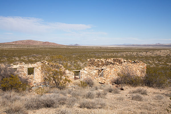 Ruins of Rock Building, Old Hachita, New Mexico
