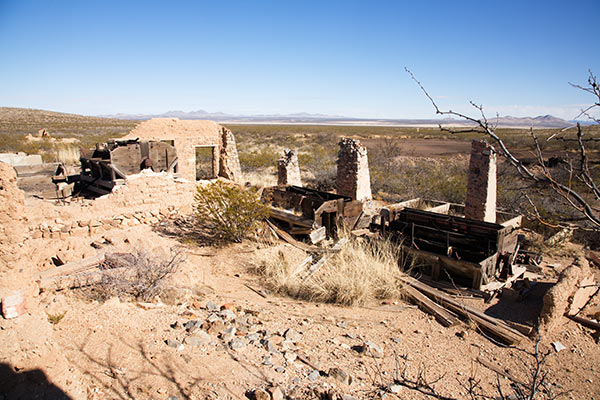 Ruins of American Mill near Old Hachita, New Mexico