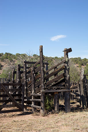 Old Corral in Little Dry Creek, Grant County, New Mexico 